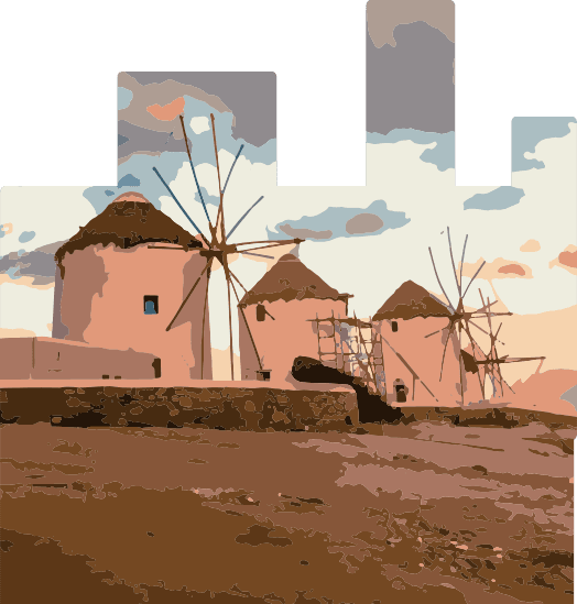 Background Image of the Myconian Windmills